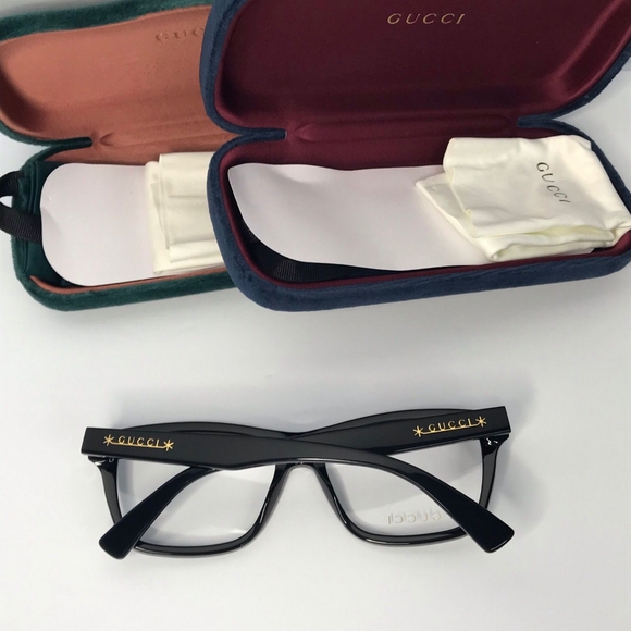 💯 Original GUCCI GG1177O 001 / 004This square Gucci optical shiny black frame. - Picture 11 of 16